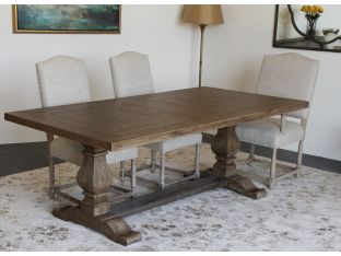 Weathered Oak Rectangular Dining Table