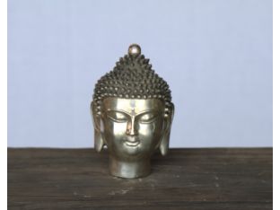 Small Chrome Buddha Head