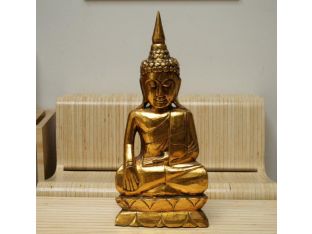 Golden Thai Buddha with Horn