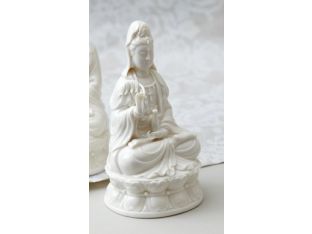 White Porcelain Goddess Statue