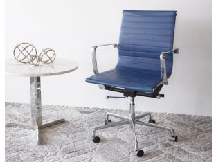 Eames Navy Rolling Desk Chair