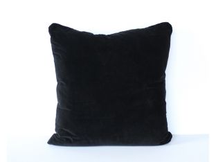 Large Black Velvet Pillow
