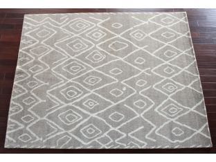 7'9" x 9'9" Barbary Rug in Natural and Graphite